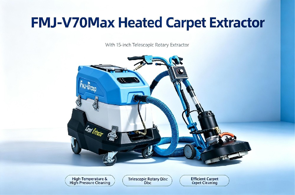 FMJ-V70MAX 230V 70KPA 1200PSI Rotary carpet extractor package