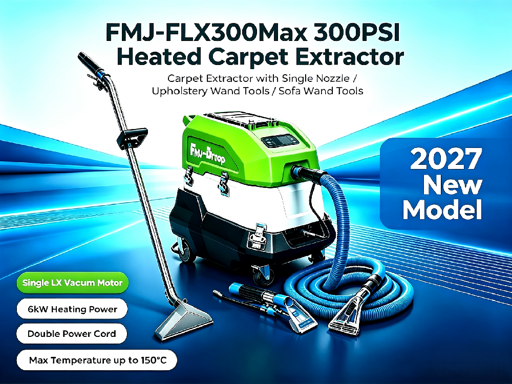 FMJ-FLX300MAX 300PSI steam carpet extractor package