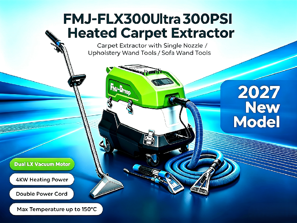 FMJ-FLX300Ultra 300PSI Steam carpet extractor package