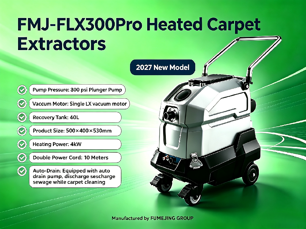 FMJ-FLX300Pro 230V 300PSI steam carpet extractor package